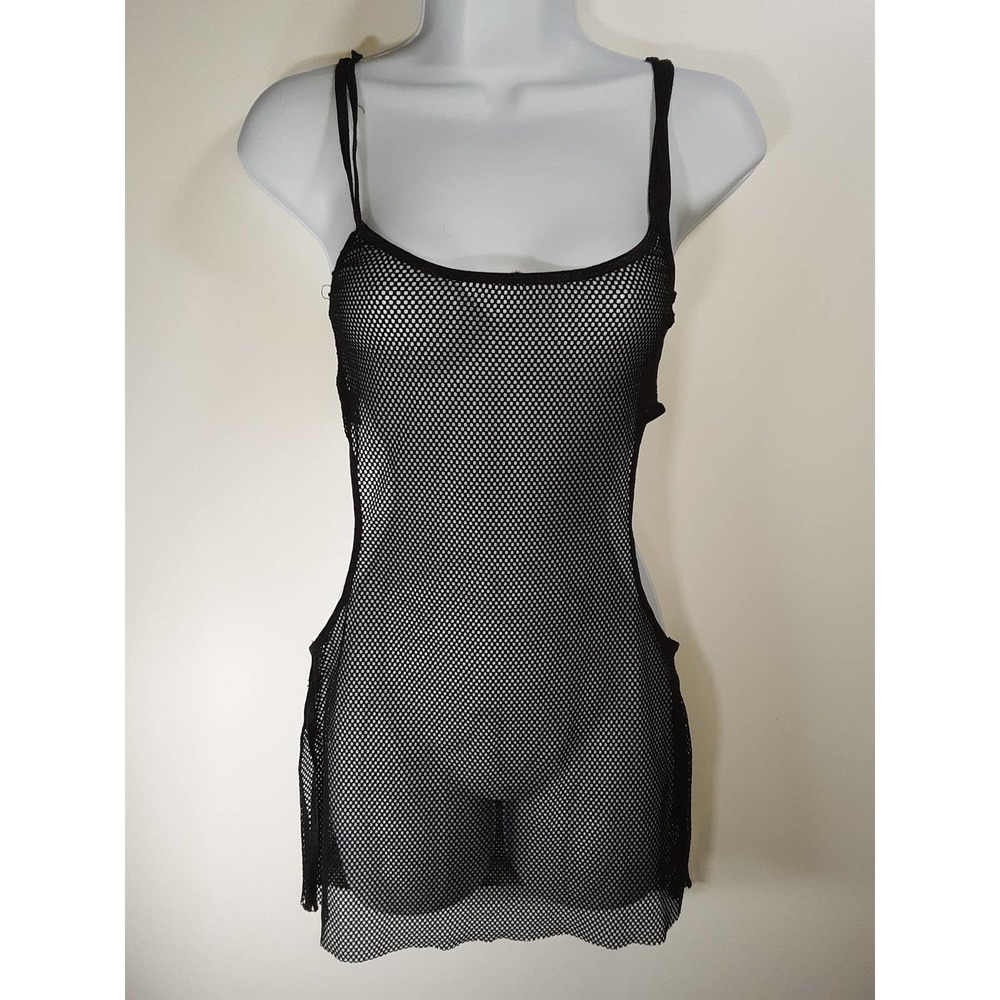 Mesh Mini Dress with Side Cut-outs